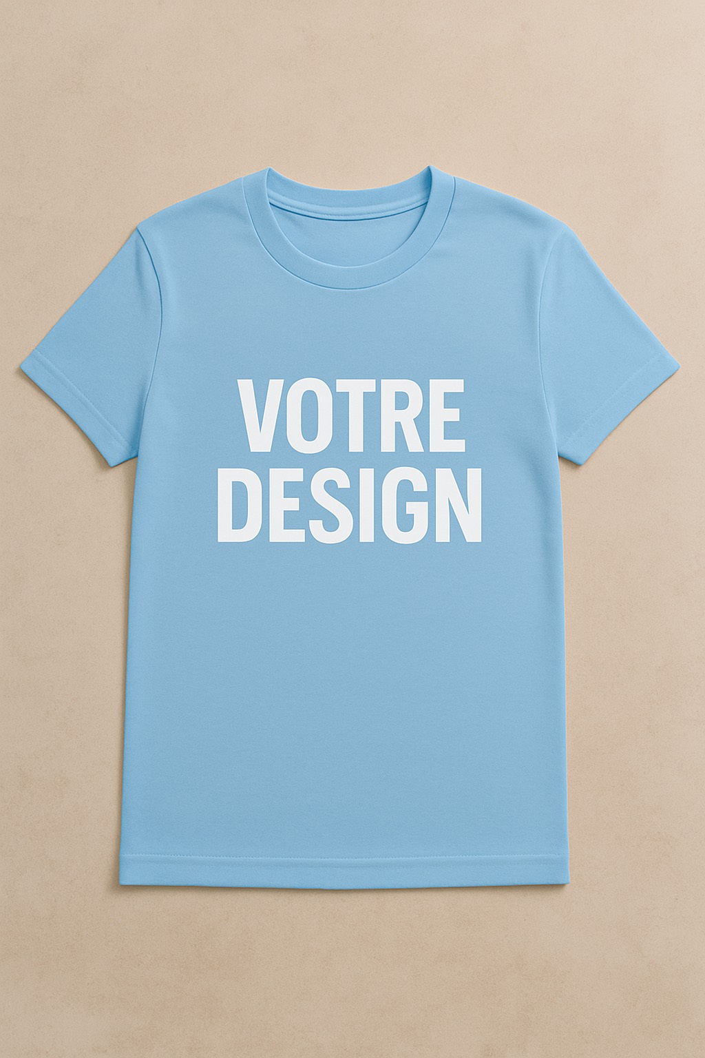 Unisex customizable blue t-shirt