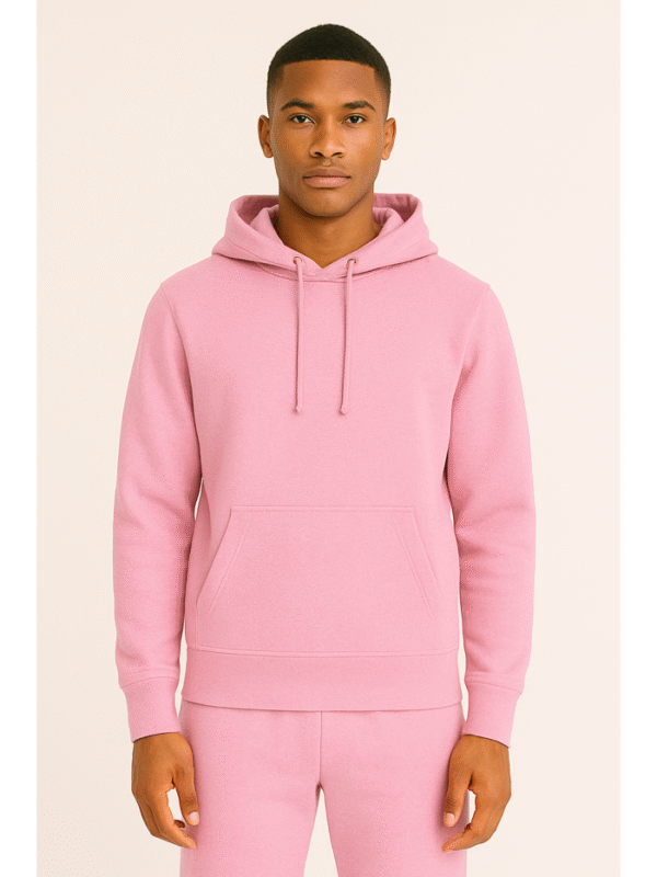 Unisex customizable pink hoodie - Image 2