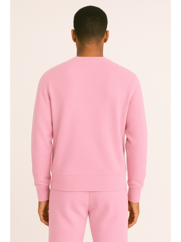 Unisex customizable pink Sweat-Shirt – Image 3