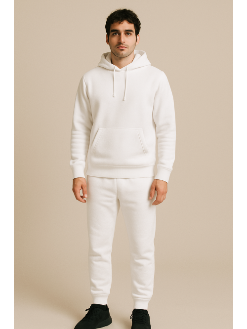 Unisex customizable white trouser