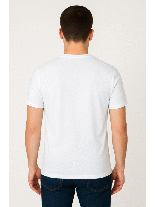 Unisex customizable white t-shirt - Image 3