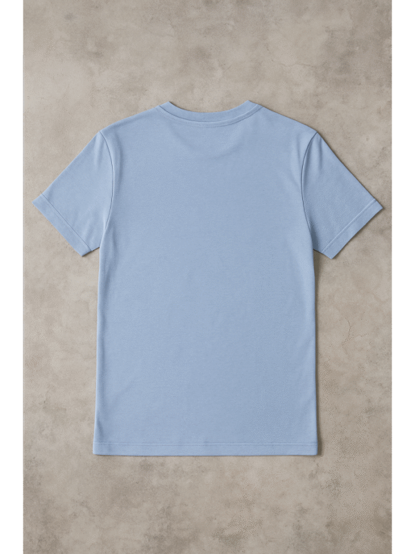 Unisex customizable blue t-shirt - Image 4
