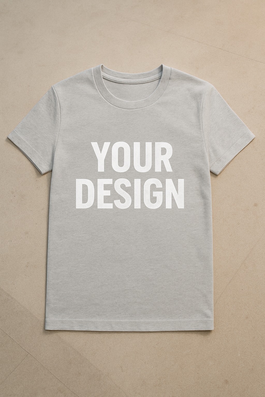 Unisex customizable grey t-shirt