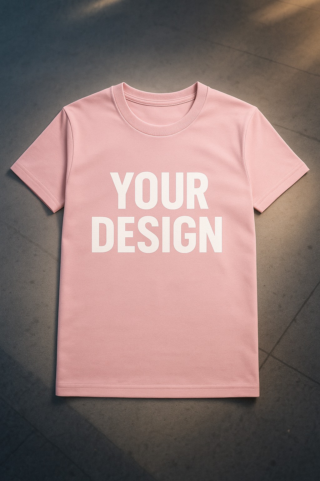 Unisex customizable pink T-shirt