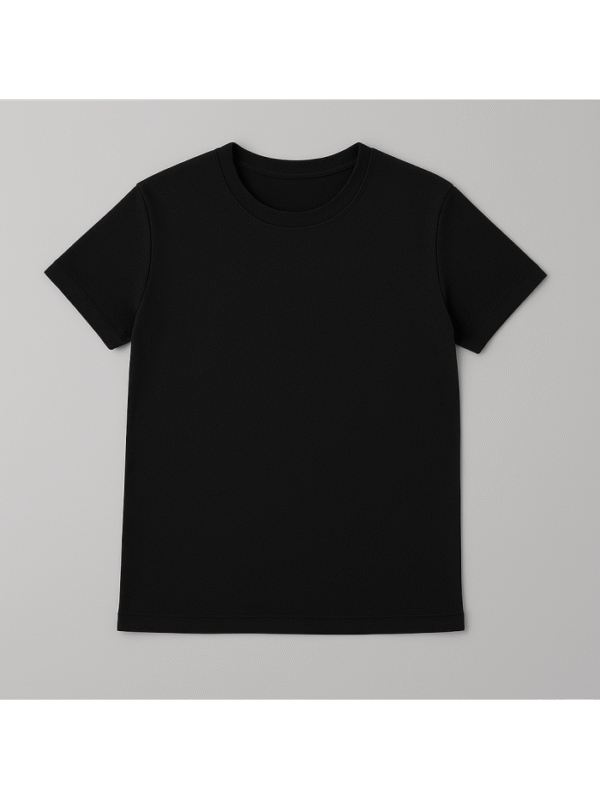Unisex customizable black t-shirt - Image 4