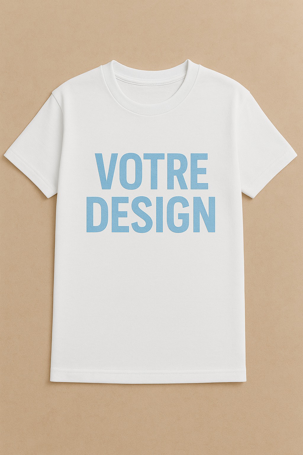 Unisex customizable white t-shirt
