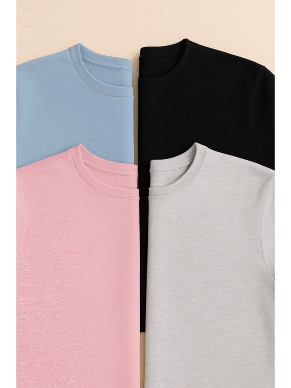 Unisex customizable blue sweat-shirt - Image 4