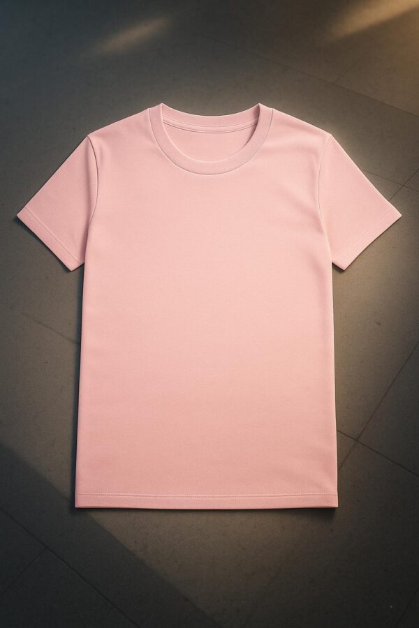 Unisex customizable pink T-shirt - Image 4