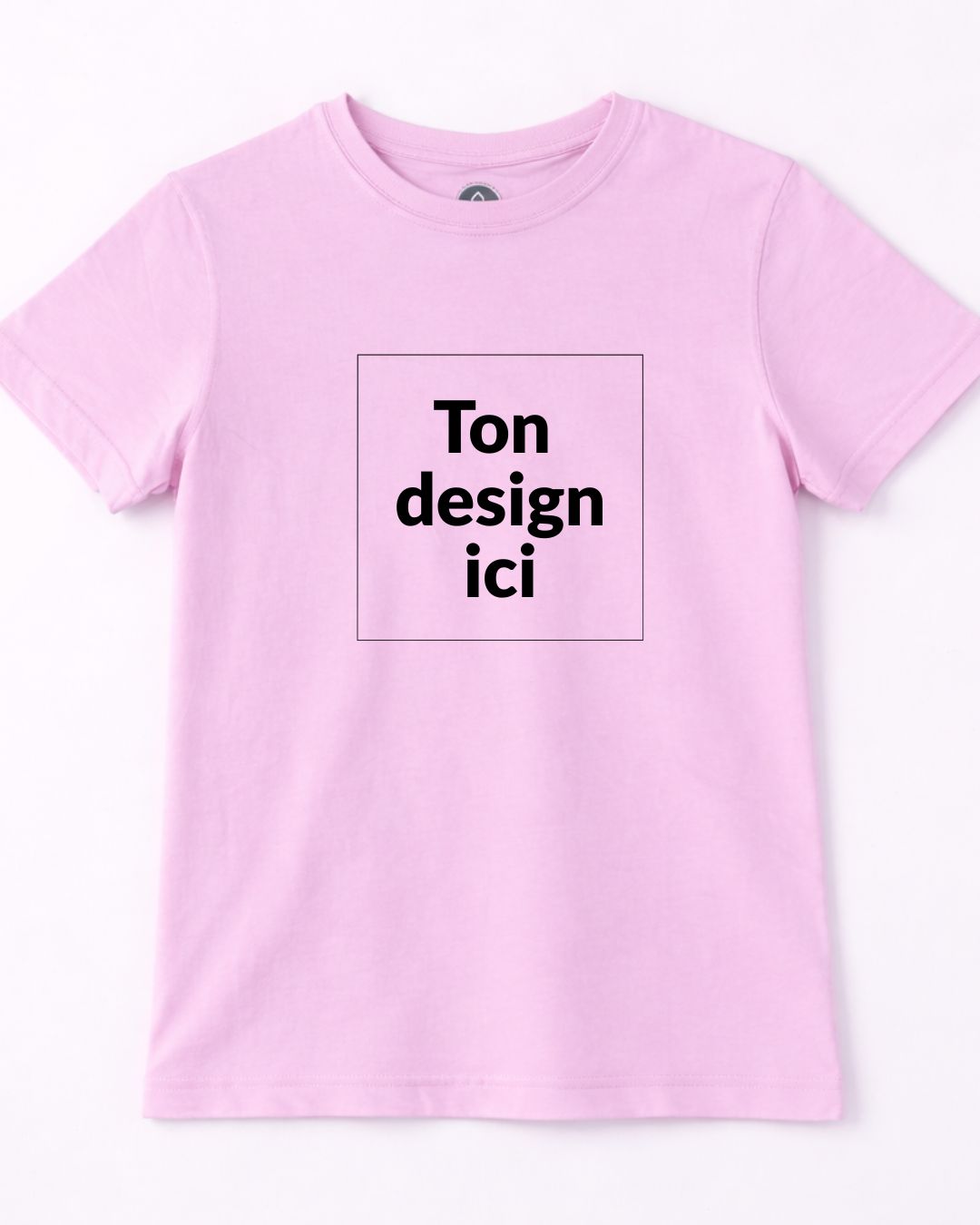 Unisex customizable pink T-shirt