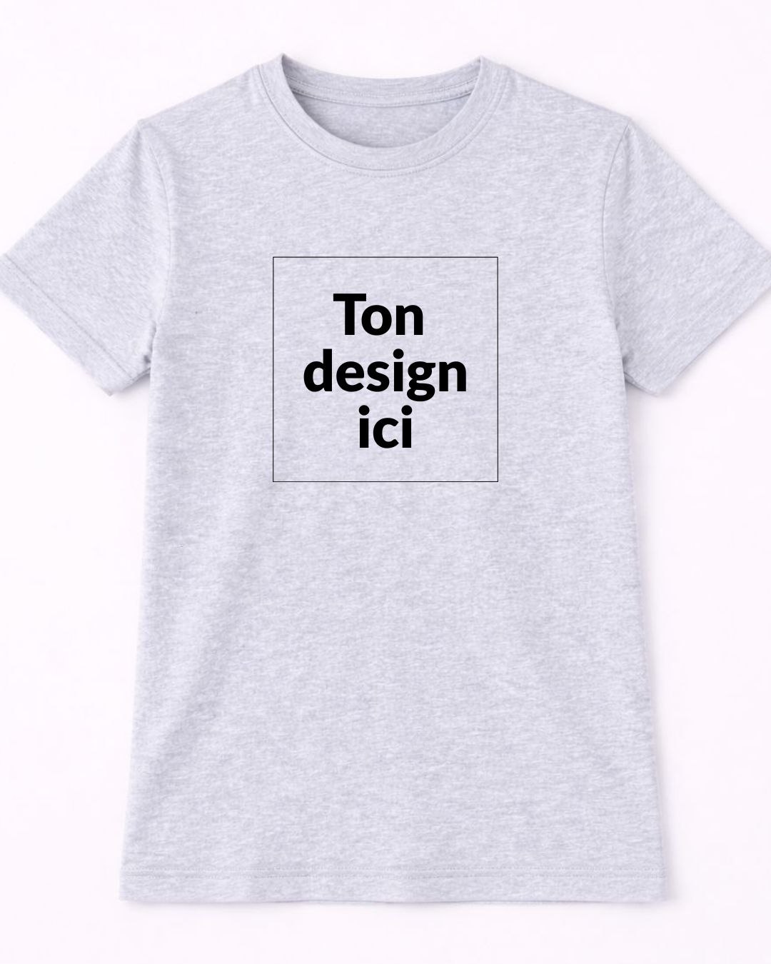 Unisex customizable grey t-shirt