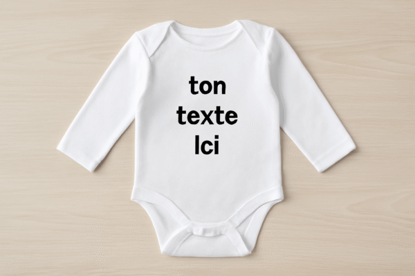 Customizable white baby body