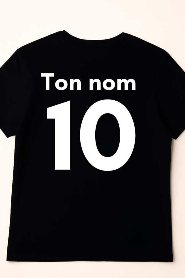 T-shirt à personnaliser avec nom et numéro – Image 3