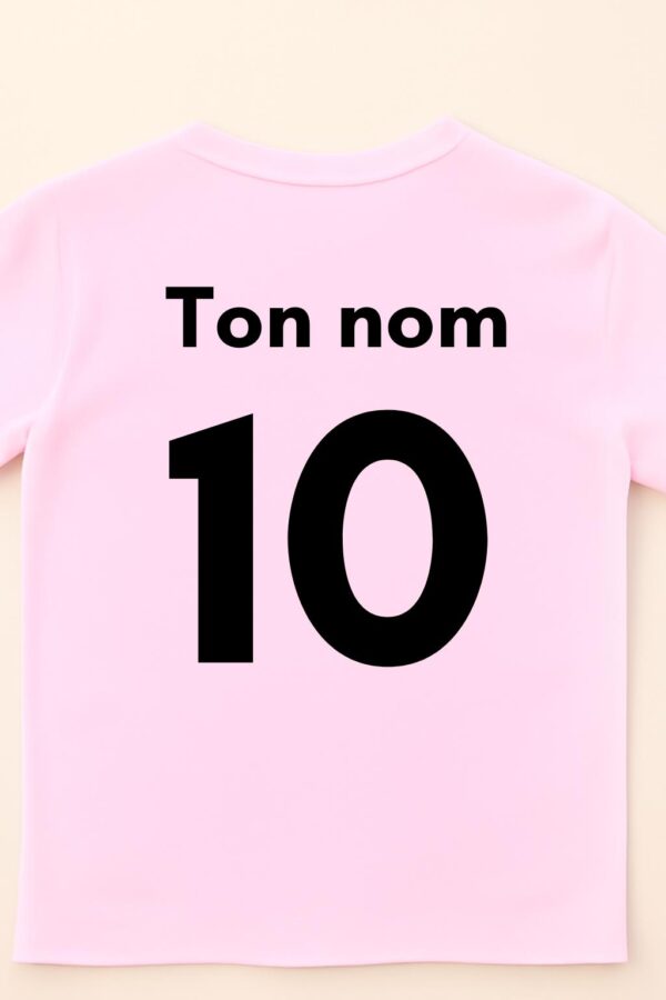 T-shirt à personnaliser avec nom et numéro – Image 9