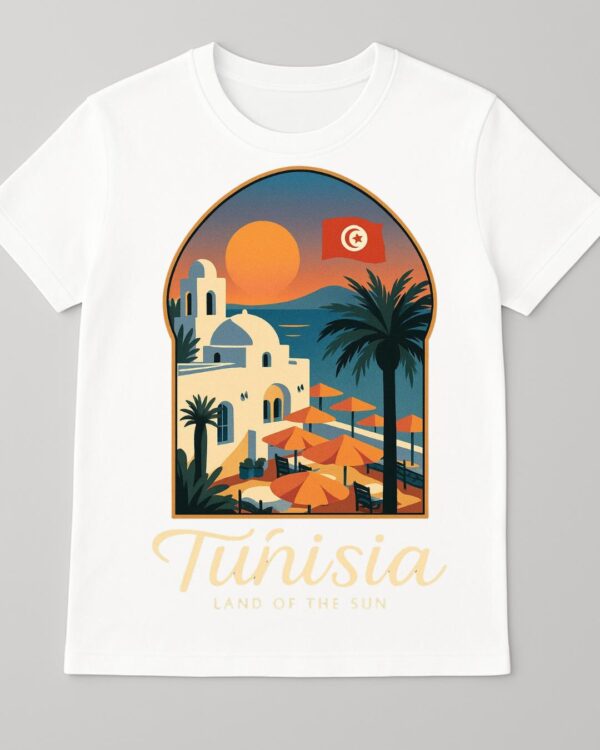 T-shirt Tunisia 100% coton doux et durable – Image 4