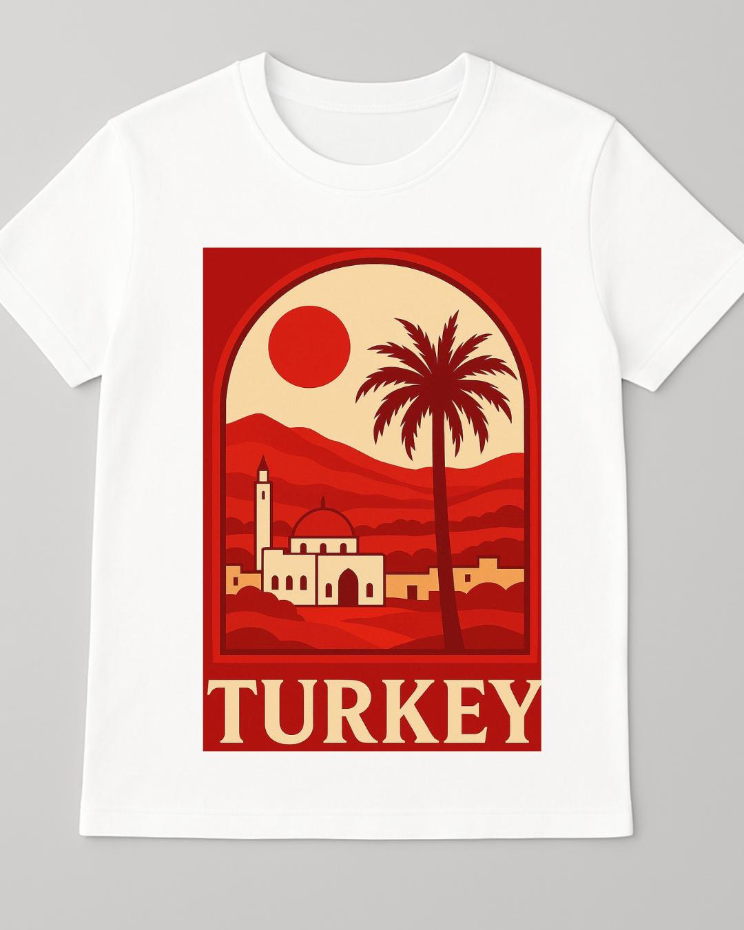 T-shirt Turkey 100% coton doux et durable