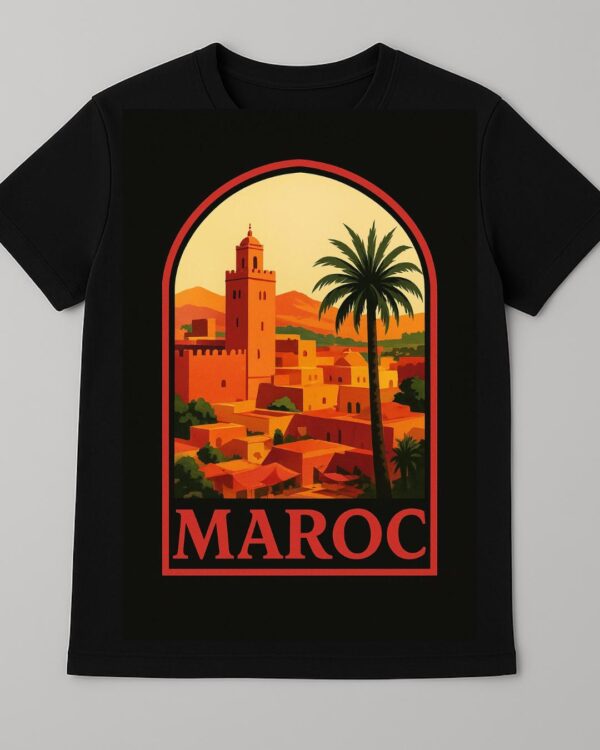 T-shirt Maroc 100% coton doux et durable – Image 2