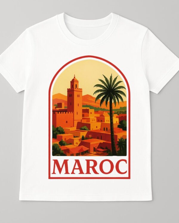 T-shirt Maroc 100% coton doux et durable – Image 3