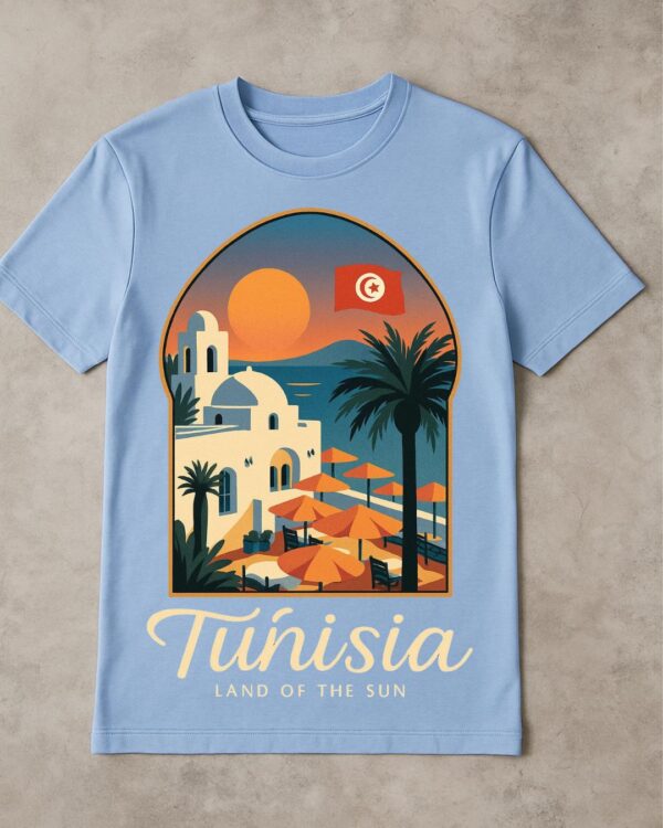 T-shirt Tunisia 100% coton doux et durable – Image 2