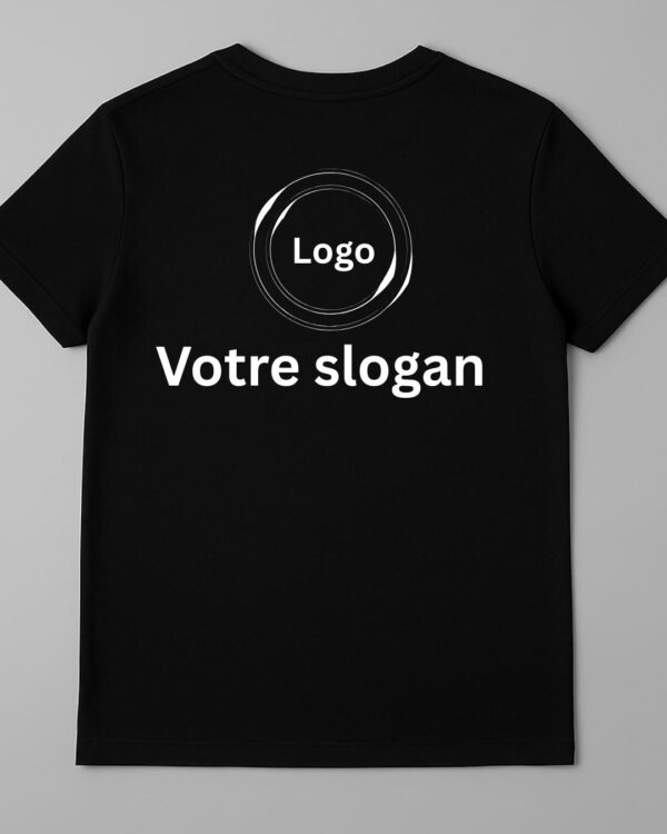 T-shirt à personnaliser avec logo et slogan entreprise ou association – Image 10
