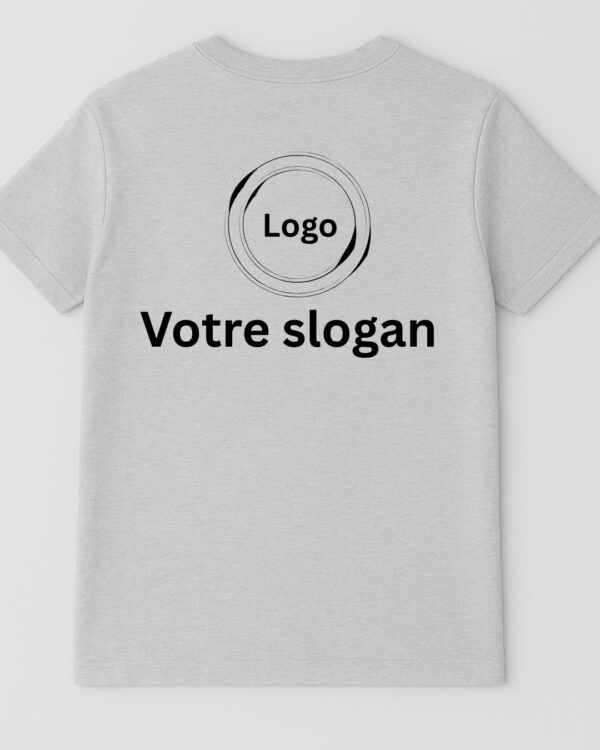 T-shirt à personnaliser avec logo et slogan entreprise ou association – Image 6