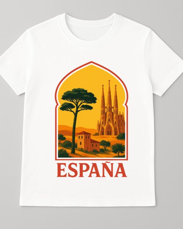 T-shirt Espagne 100% coton doux – Image 2