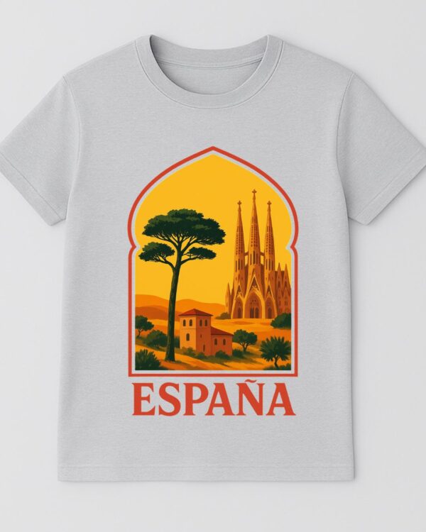 T-shirt Espagne 100% coton doux – Image 3