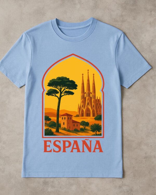 T-shirt Espagne 100% coton doux – Image 4