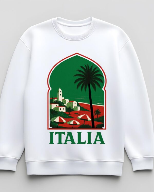 Sweat-shirt Italia 100% coton doux