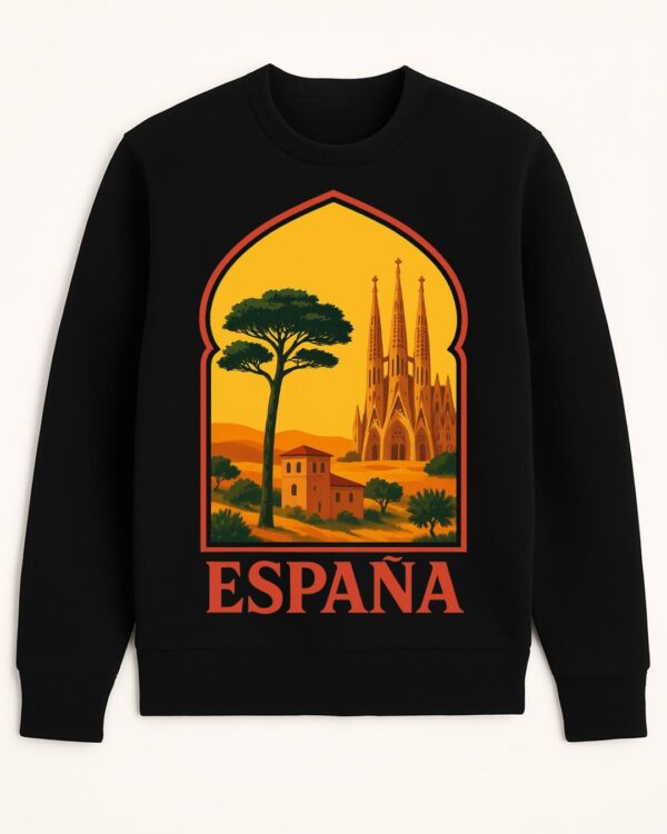 Sweat-shirt Espagne 100% coton doux - Image 3