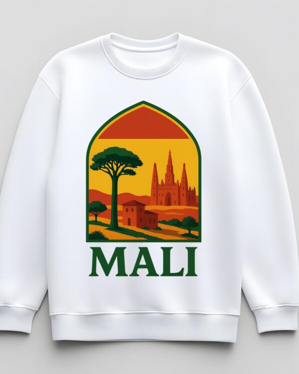 Sweat-shirt Mali 100% coton doux - Image 2