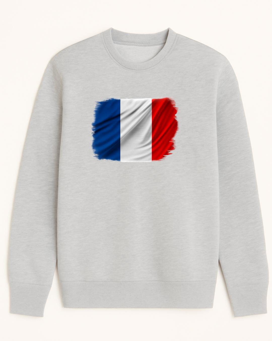 Sweat-shirt drapeau francais 100% coton doux - Image 5