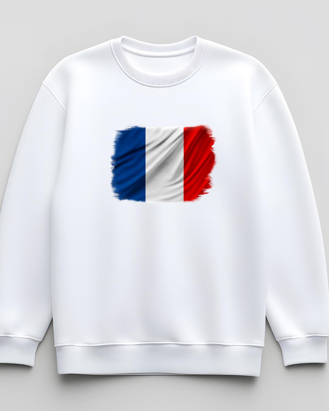 Sweat-shirt drapeau francais 100% coton doux - Image 3