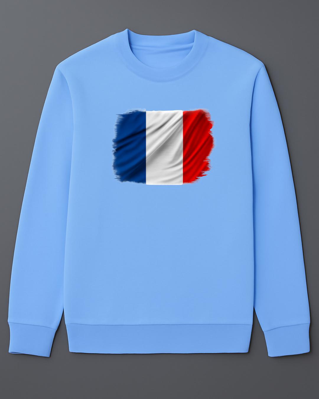 Sweat-shirt drapeau francais 100% coton doux - Image 4