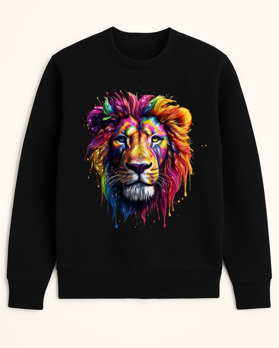 Sweat-shirt Lion 100% coton doux