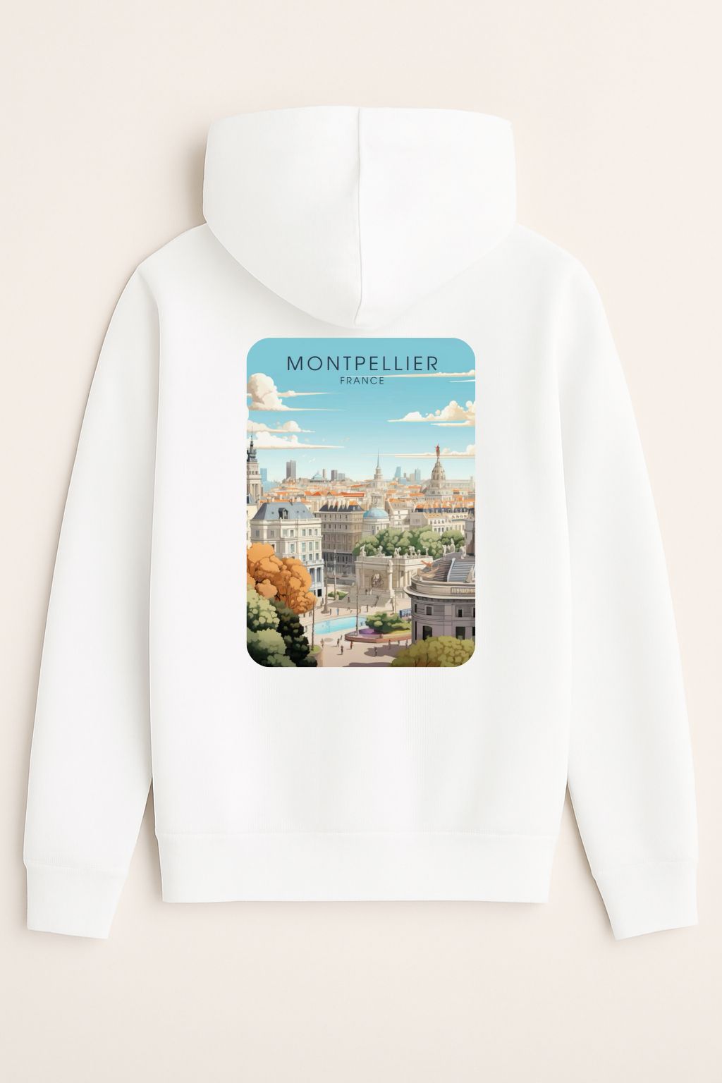 Sweat à capuche Montpellier 100% coton doux - Image 2