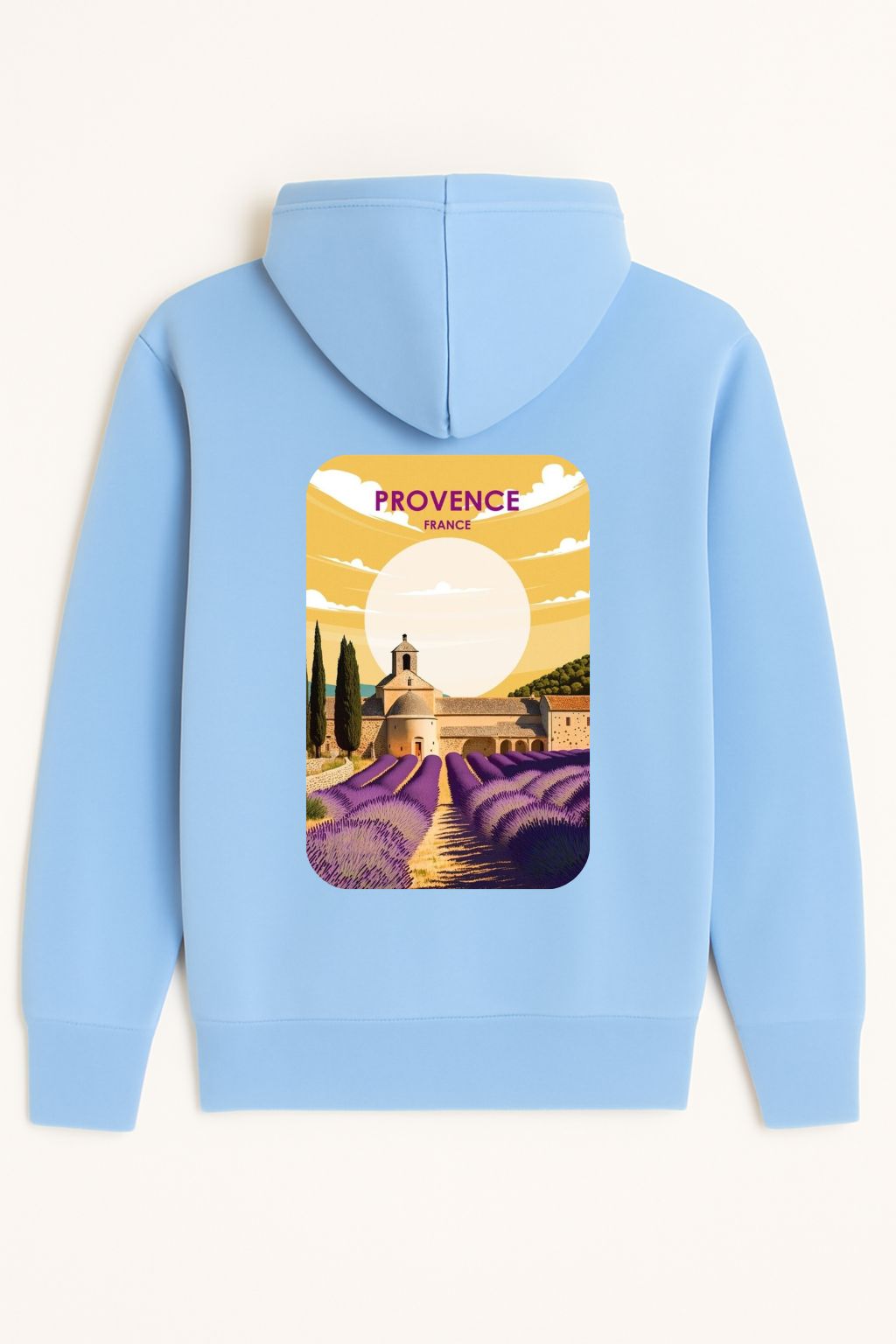 Sweat à capuche Provence 100% coton doux – Image 3