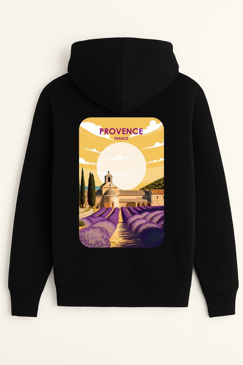 Sweat à capuche Provence 100% coton doux