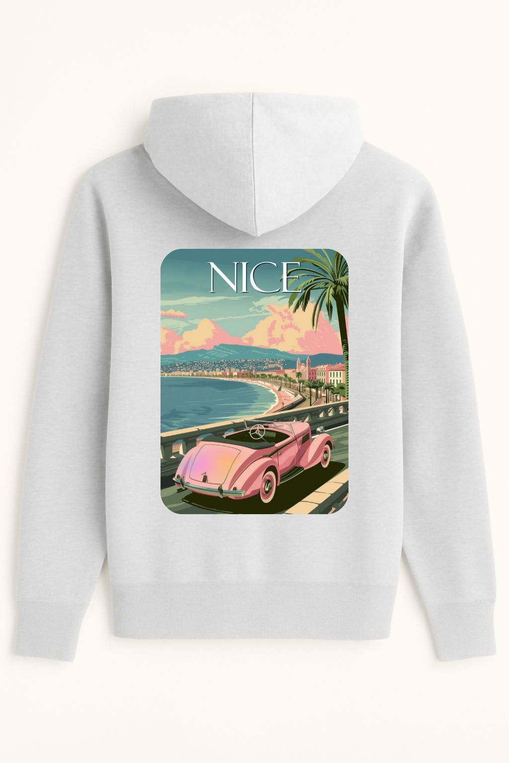 Sweat à capuche Nice 100% coton doux – Image 3