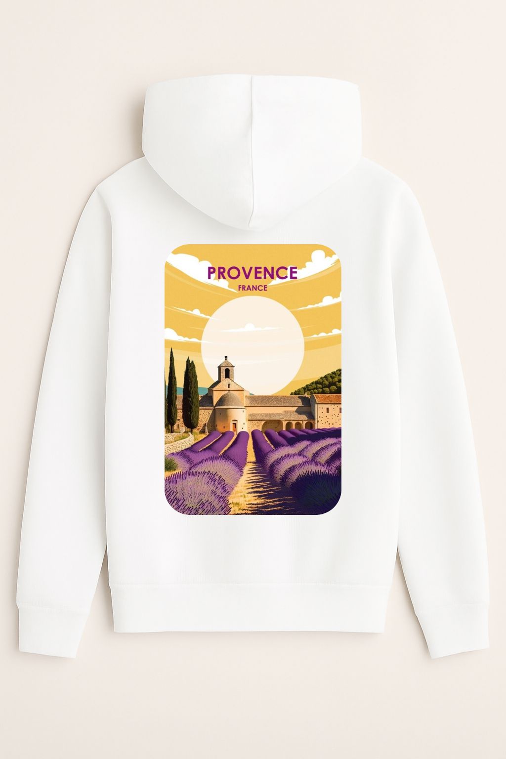 Sweat à capuche Provence 100% coton doux – Image 2