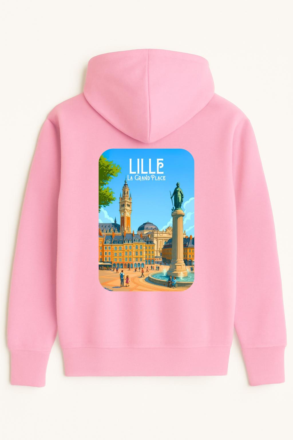 Sweat à capuche Lille 100% coton doux – Image 4