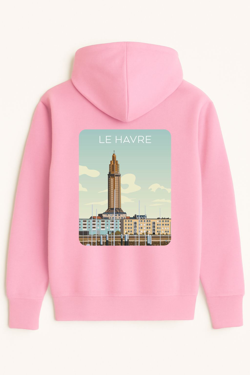Sweat à capuche Le Havre 100% coton doux – Image 4