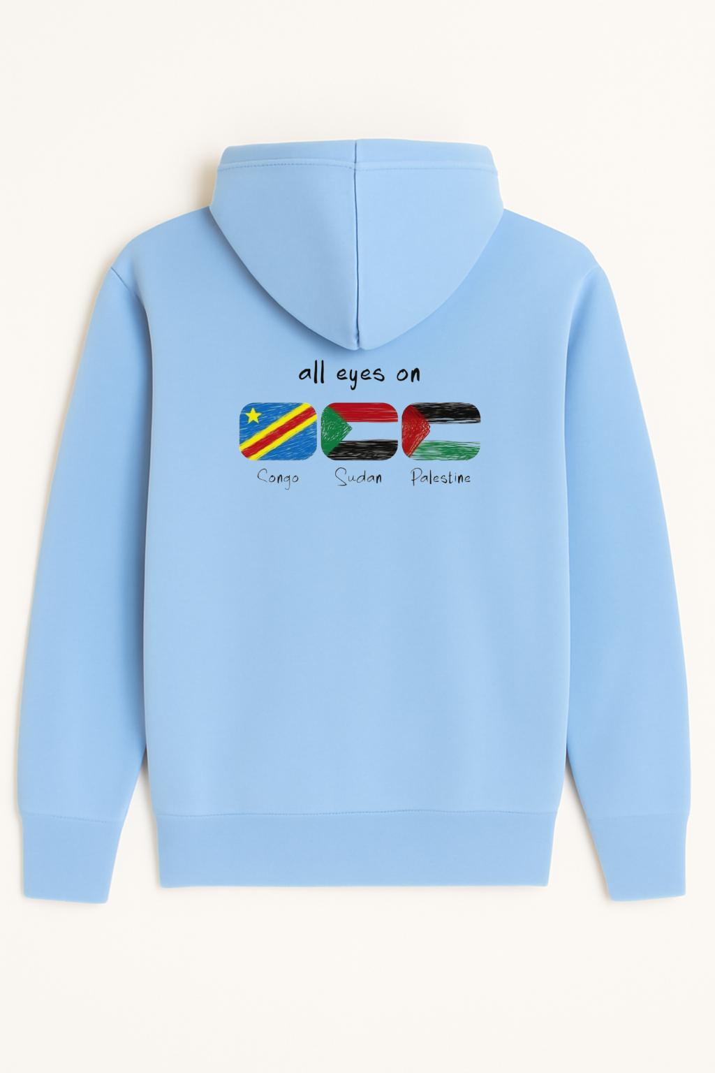 Sweat à capuche all eyes on 100% coton doux – Image 3