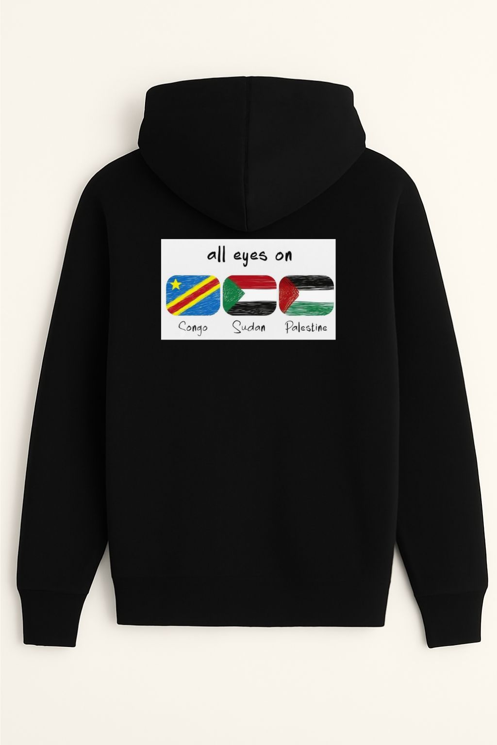 Sweat à capuche all eyes on 100% coton doux – Image 4