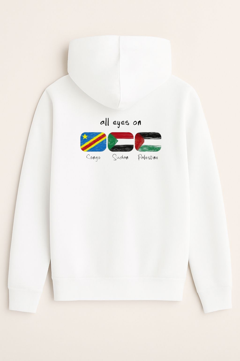 Sweat à capuche all eyes on 100% coton doux – Image 5