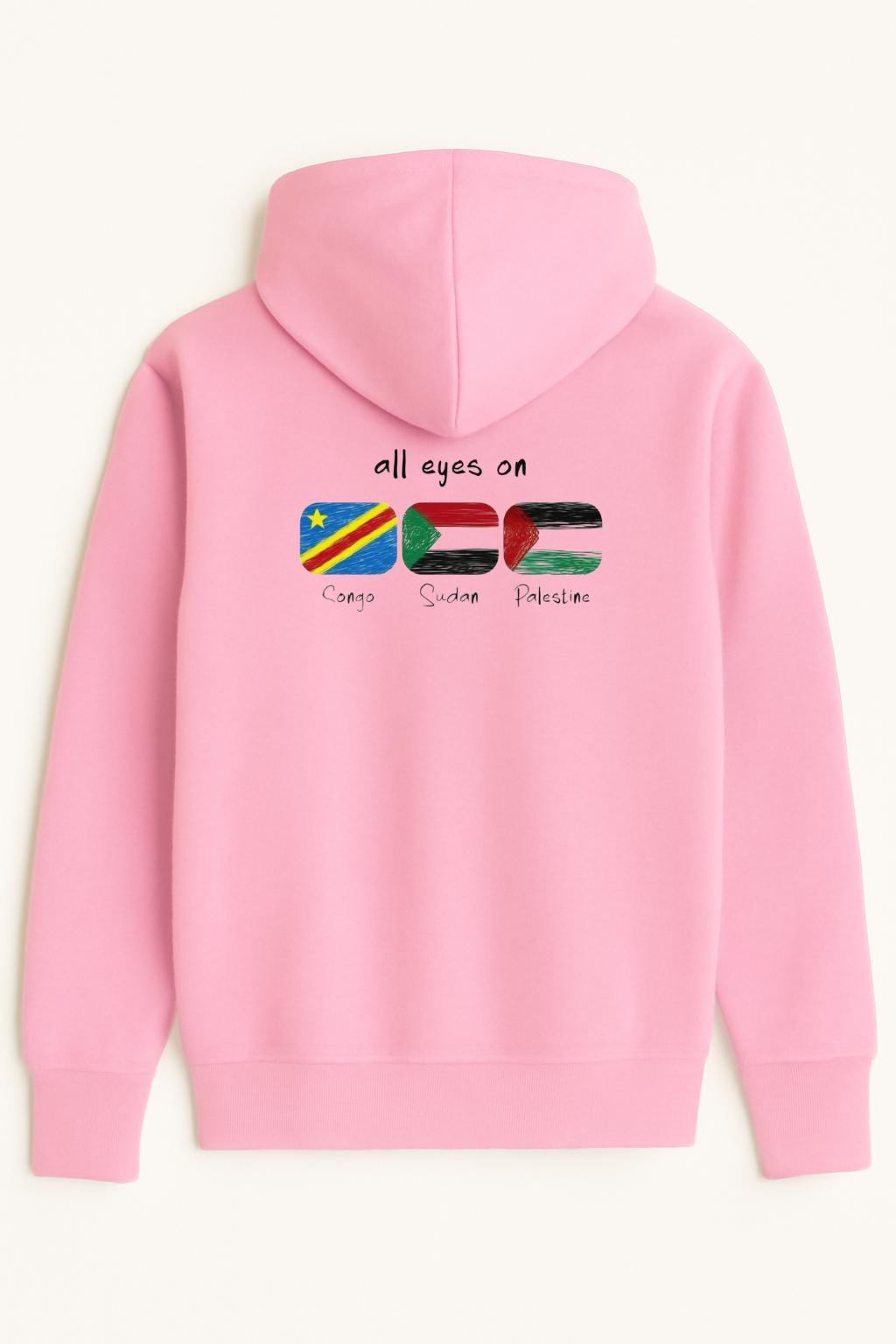 Sweat à capuche all eyes on 100% coton doux – Image 2