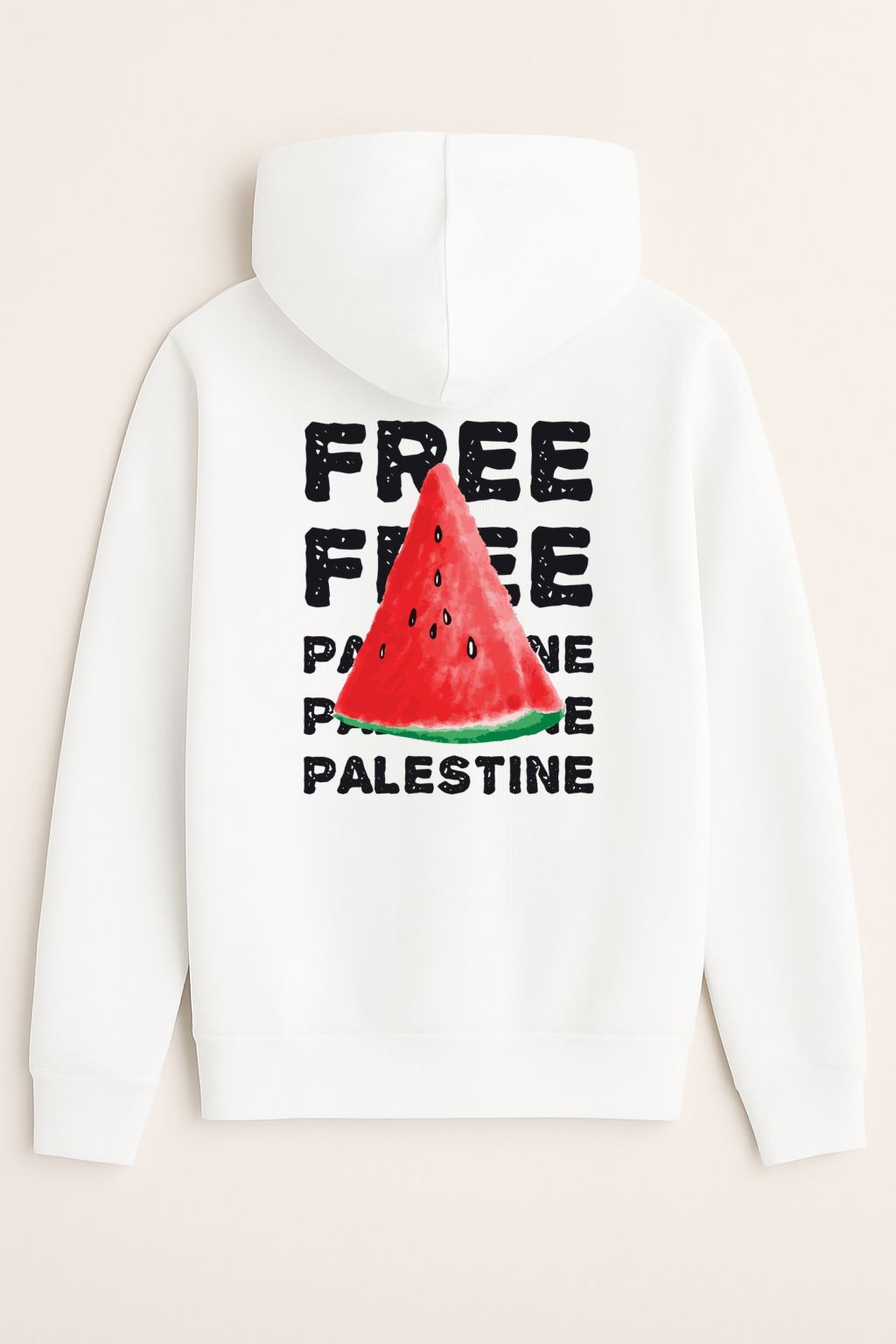 Sweat à capuche Free Palestine 100% coton doux